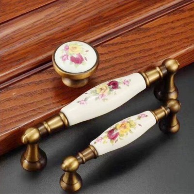 Cheap Ceramic Antique Kitchen Furniture Handle For Cabinet Or Door