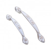 Zinc alloy ivory finish furniture handle