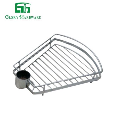 High Quality Stainless Steel Wire Hanging Chrome Fruit Picker Basket