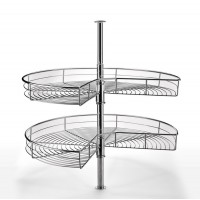 2 Layer Adjustable Stainless Steel Basket Kitchen,Stainless Steel Hanging Fruit Basket