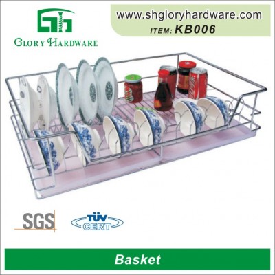 Zinc Wire Stacking Storage Baskets