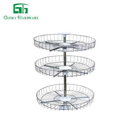 Chrome Finished Metal Kitchen Metal Welding Wire Basket